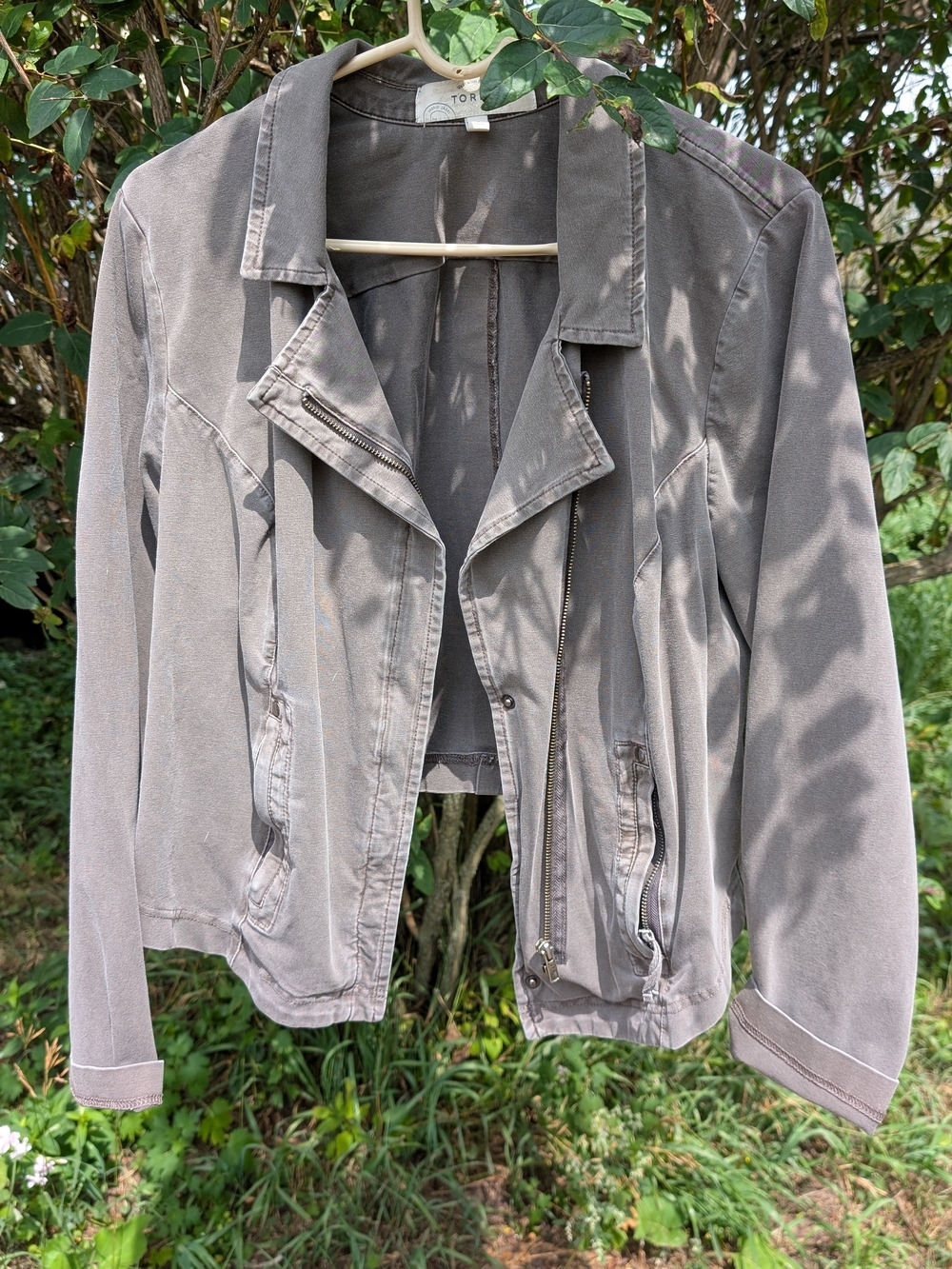 torrid Taupe Utility Moto Jacket
